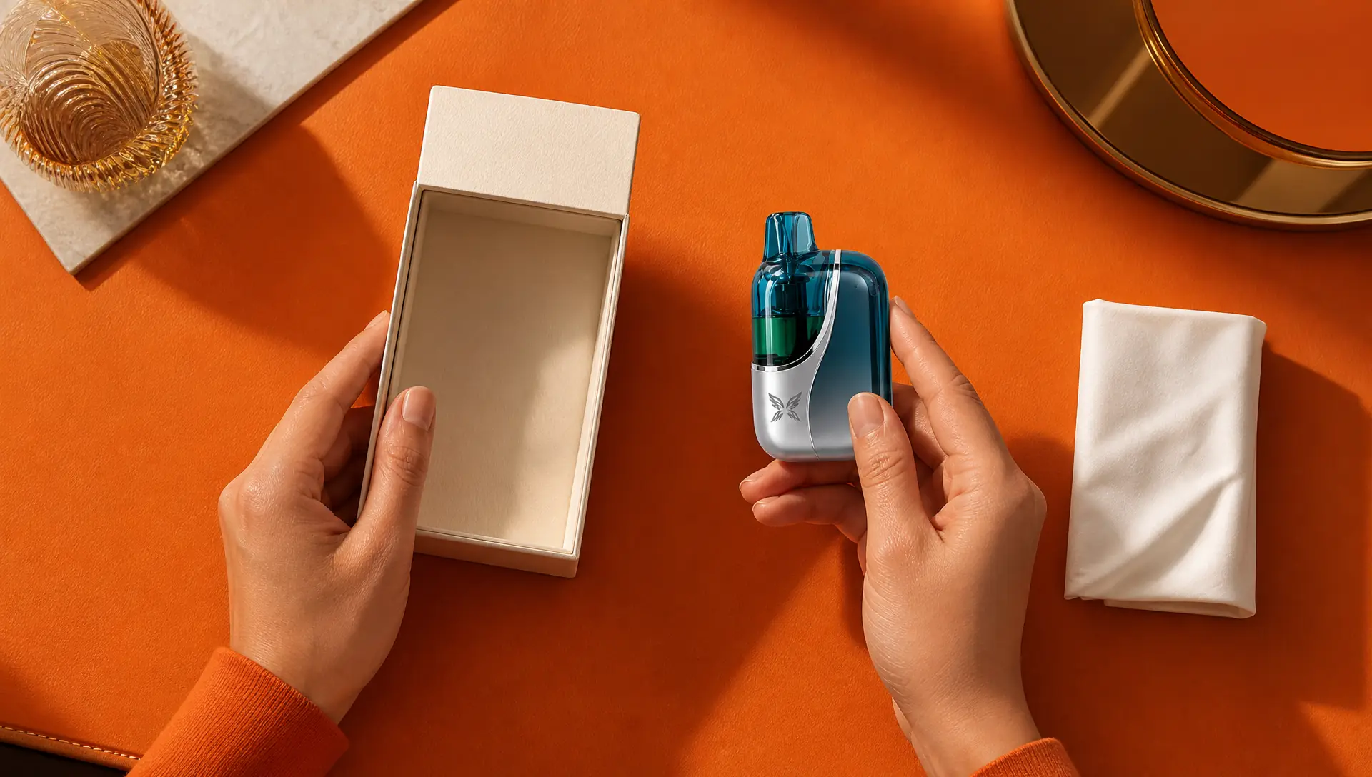Opening a WINDBAR CHROMA WING retail carton, adults 21+