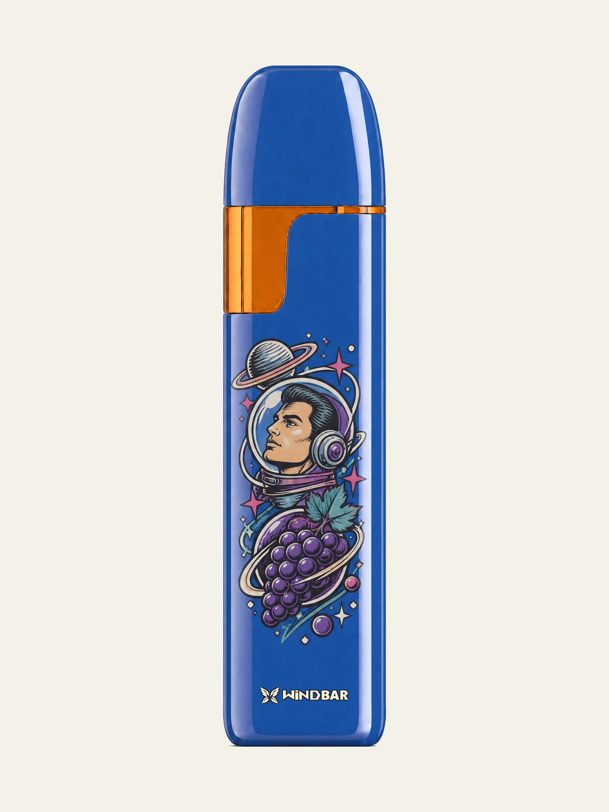 WINDBAR D91 Cobalt Pulse ultra-slim vaporizer, complete front catalog view
