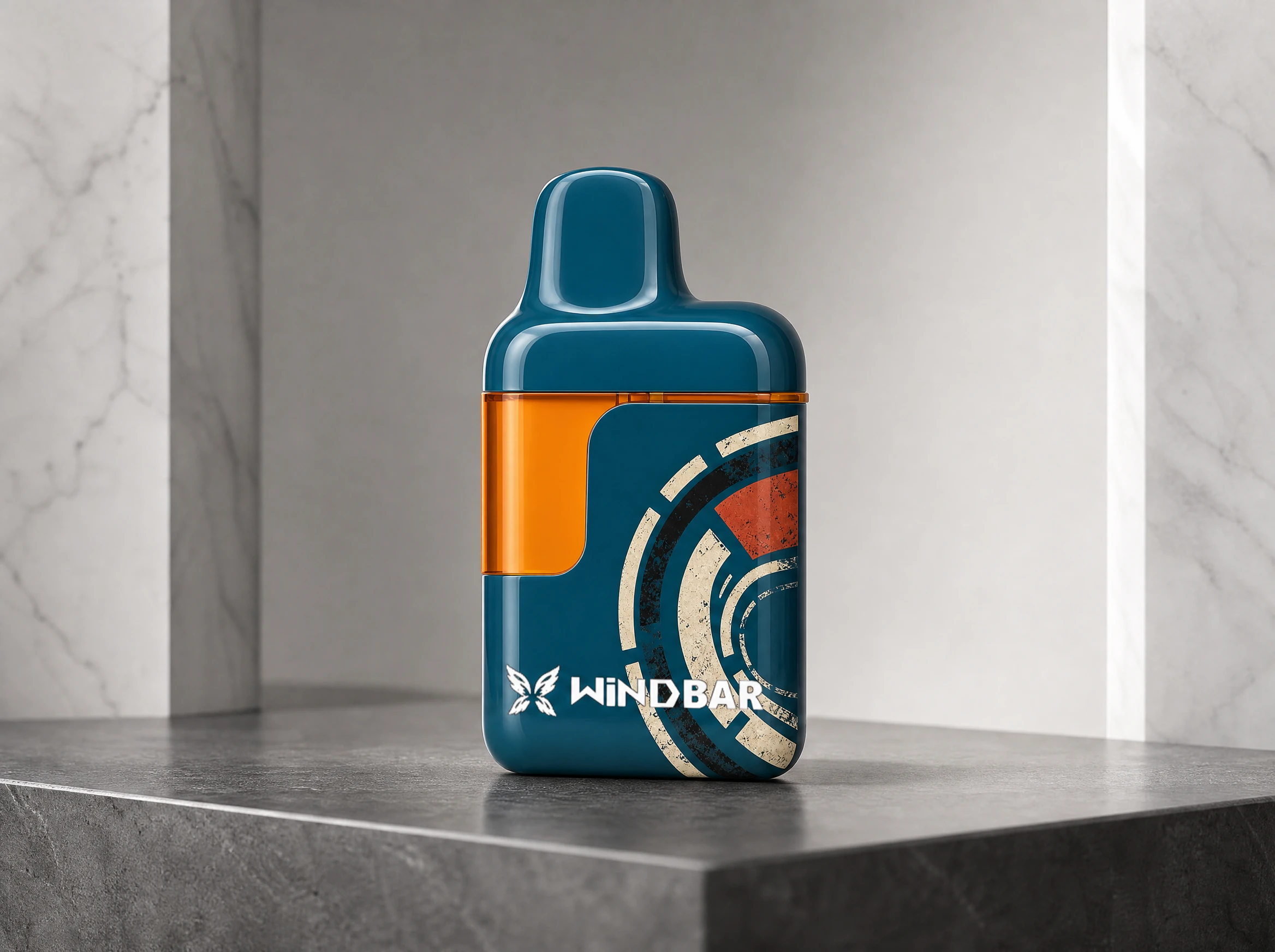 WINDBAR D95 Patina Blue Memory compact vaporizer, front catalog view