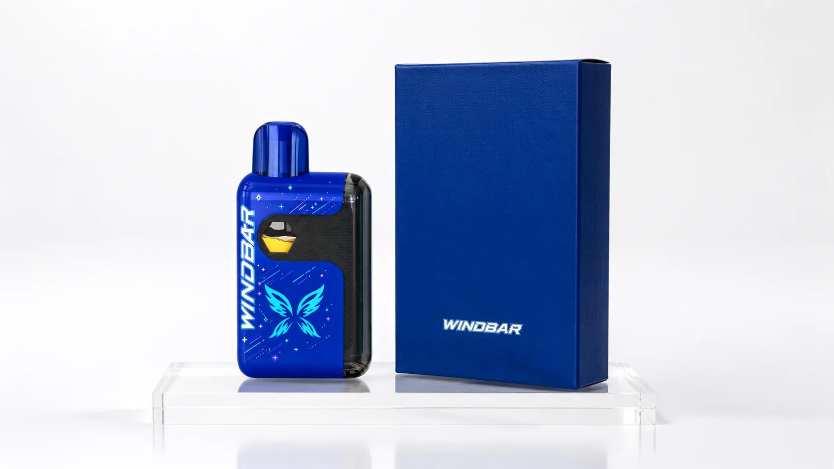 Cobalt Blue WINDBAR SPECTRUM with matching carton, adults 21+