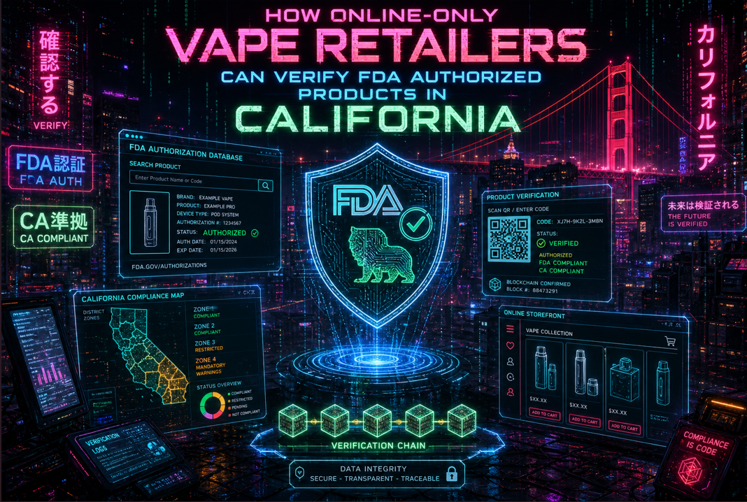 How Online-Only Vape Retailers Can Verify FDA Authorized Products in California