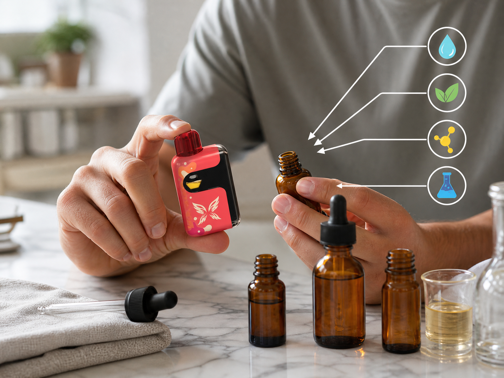 Vape Juice Has Exactly Four Ingredients. Here's What Each One Does.