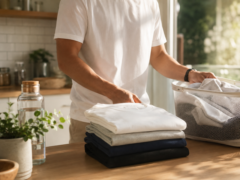 How to Keep Your Ring-Spun Cotton Tees Fresh Through a Busy Spring Workweek
