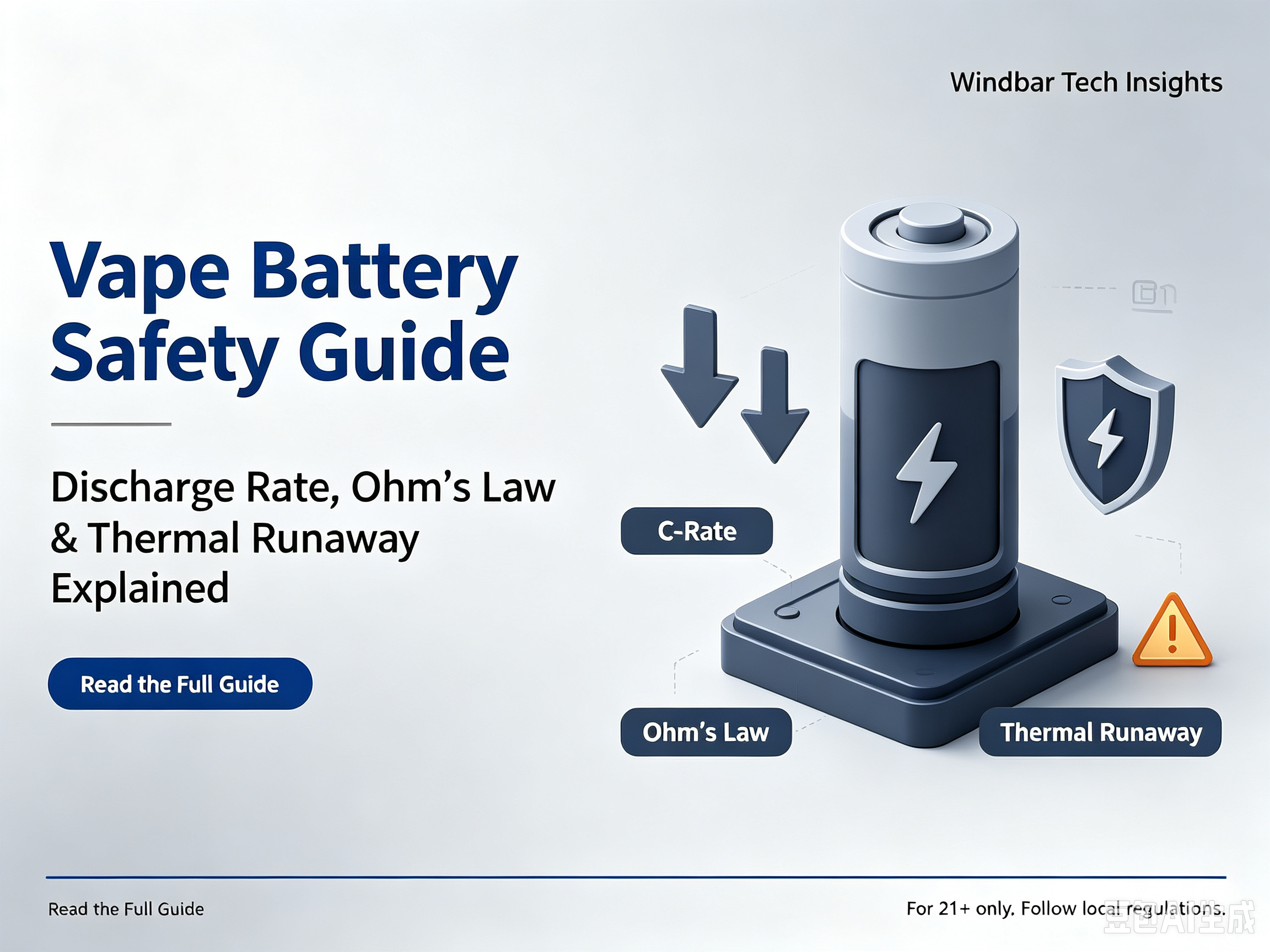 Vape Battery Safety Guide: Discharge Rates, Ohm's Law & Thermal Runaway Explained